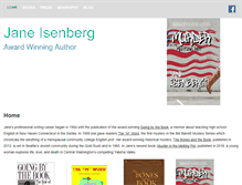Tablet Screenshot of janeisenberg.com